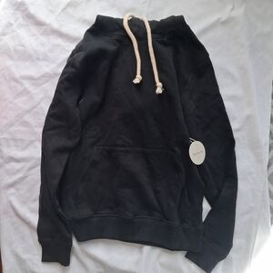 Pact Organic Cotton Black Gender Neutral Hoodie